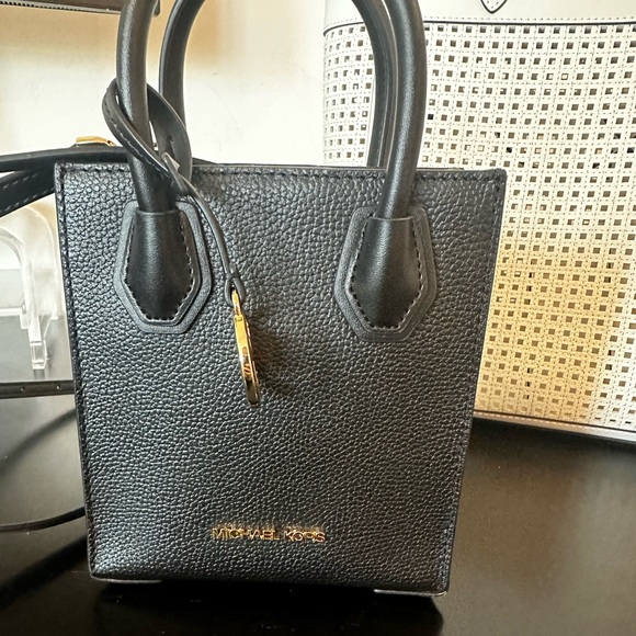 MK Mercer Extra-Small Pebbled Leather Crossbody Bag - Picture 2 of 3